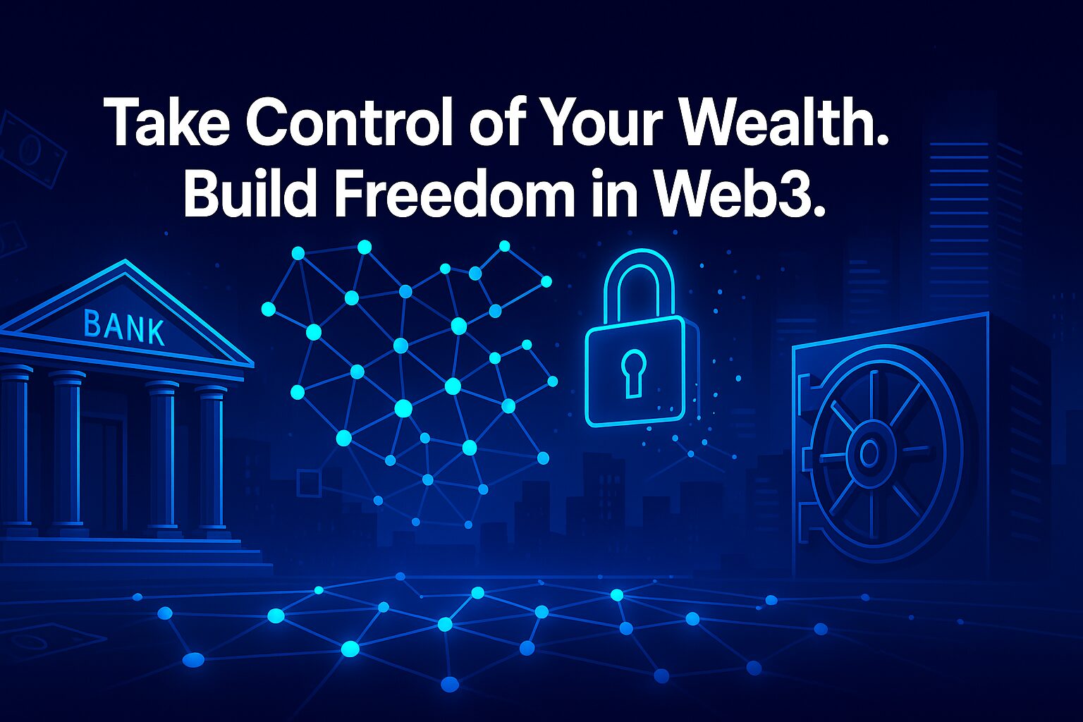 Take Control of Your Welath. Build Freedom in Web3. Take Control of Your Welath. Build Freedom in Web3.